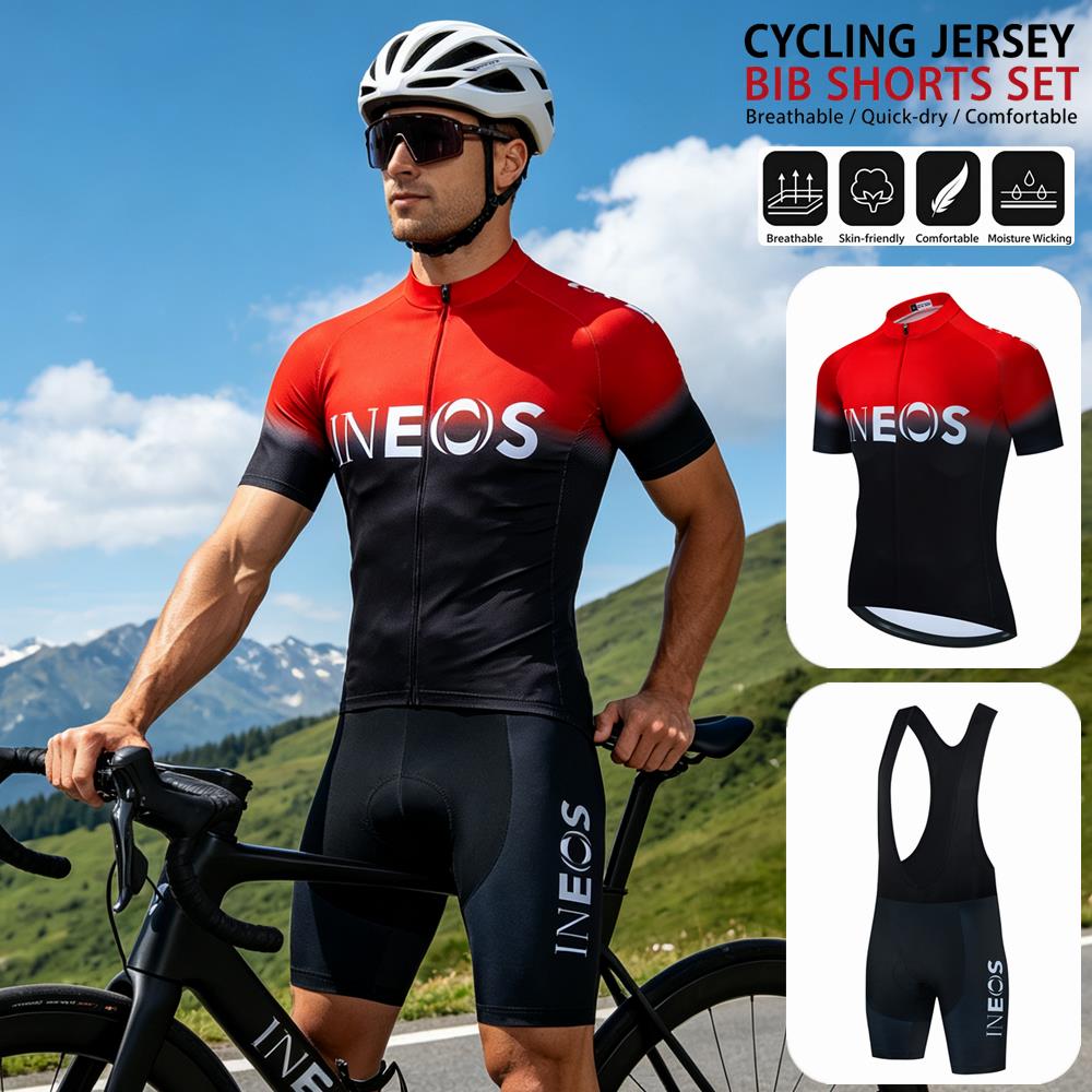 Cycling Bib Shorts - Roupa de Ciclismo Masculina INEOS 2026: