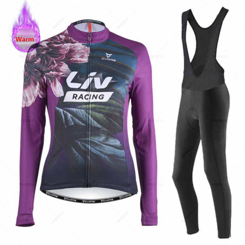 Liv feminino inverno conjunto  - Cycling Gear Jersey avaliação e preço